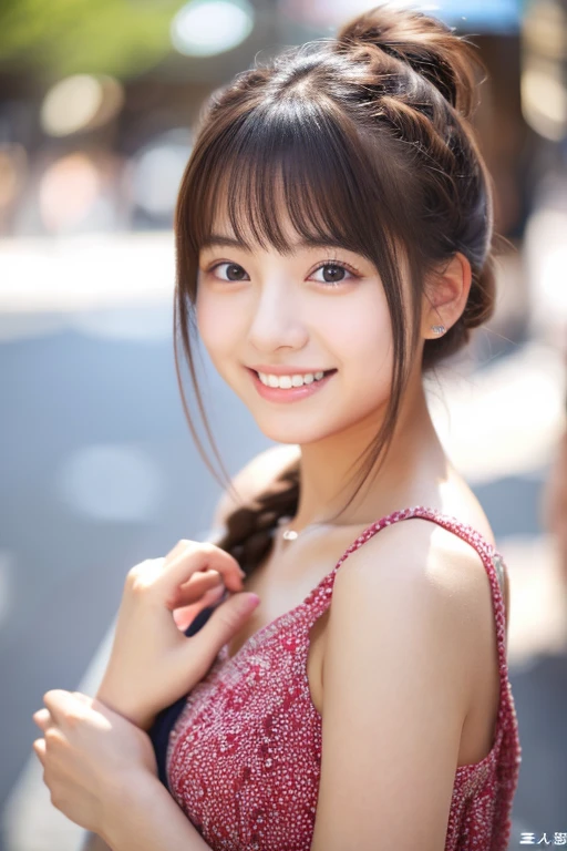 masterpiece、超High resolution、she is so cute and young, Like a cute 18-year-old idol.々Beautiful 18 year old Japanese girl、Gentle and cute、A kind smile she'Cheerleader、Large bust Bikini type cheerleading uniform A design that shows off your cleavage beautifully Support a soccer match whole body、RAW Photos、Genuine、High resolution、Life、No copyright notice