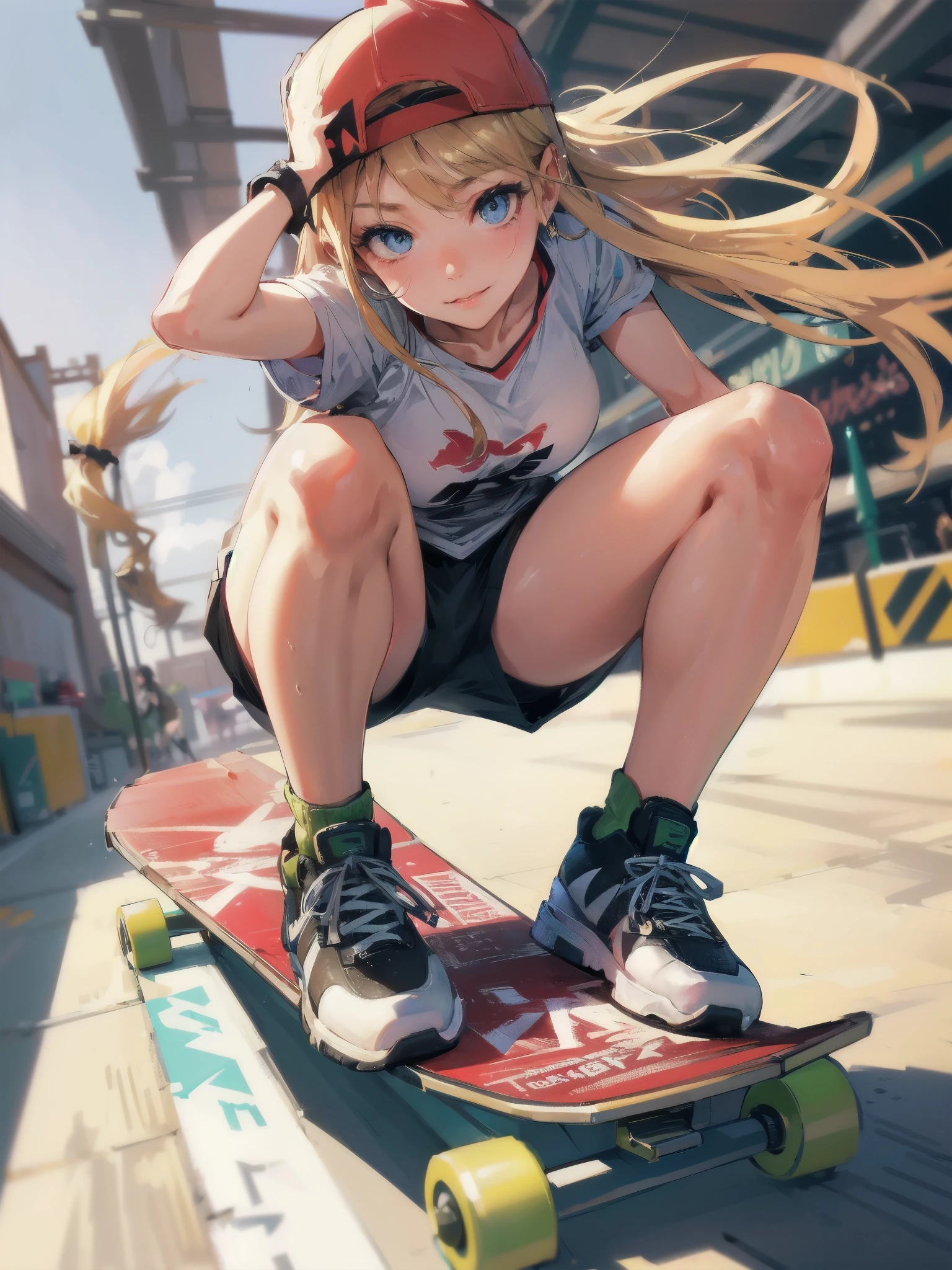 high quality,HD,16k,sharp lines,1 girl,Female billiard athlete ,cute face, large breasts, nice legs,At the billiard venue,focus girl,detailed beautiful face,detailed clothes,beautiful eyes,cool,dynamic angle