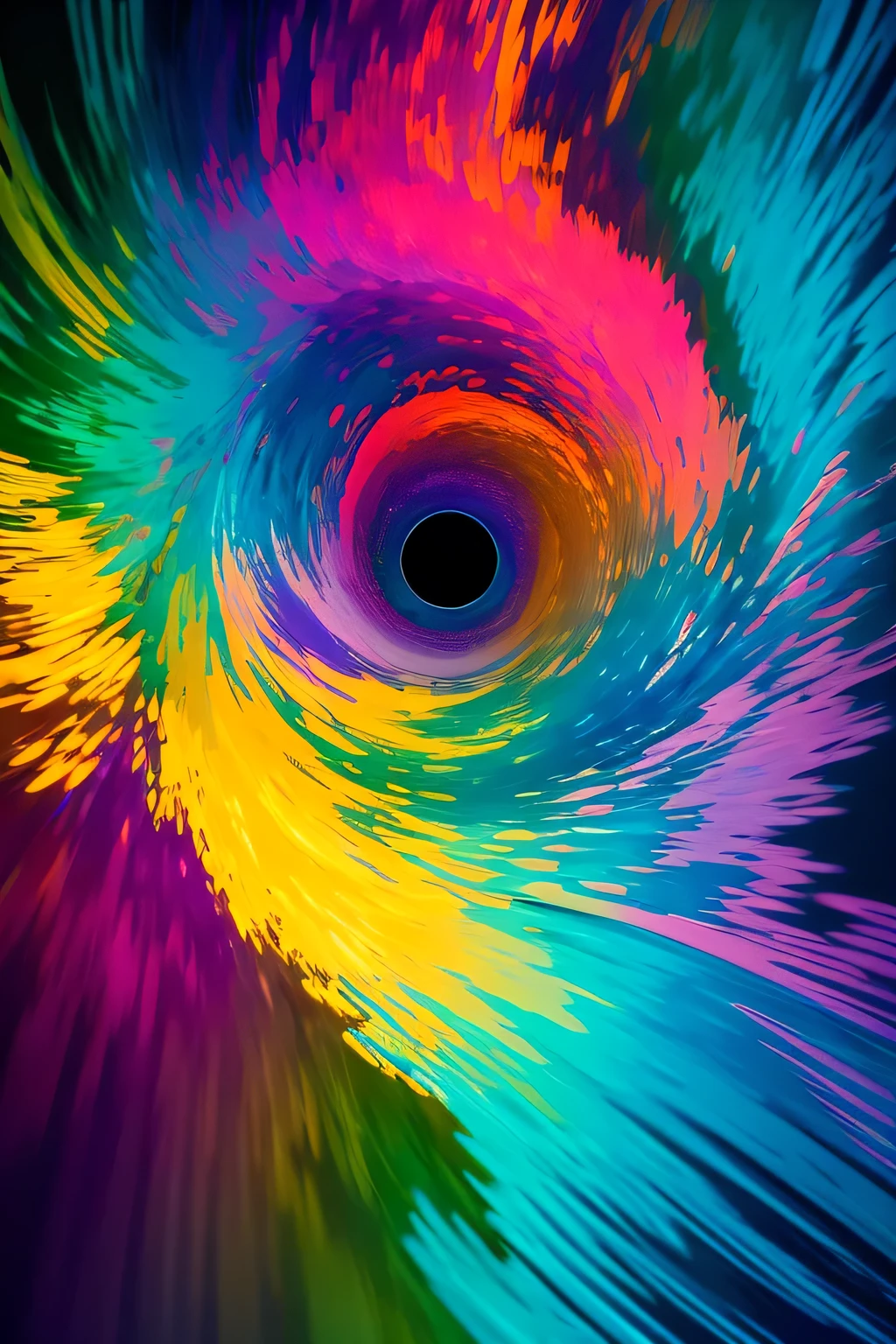 
Abstract art, void of recognizable subjects, depicts abstract spaces symbolizing time and situations, capturing unique movement and change. Visual rhythms convey freedom, with swirling vortexes as the theme, accentuated by blue, pink, and yellow hues for vitality and motion.