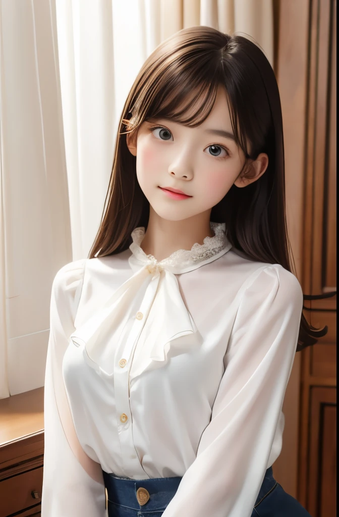 primitive,tmasterpiece,ultra fine photos,best qualtiy,超高分辨率,Photoreality,rays of sunshine,full-body portraits,stunningly beautiful,,dynamicposes,delicated face,Vibrant eyes,(seen from the side),((Secretarial uniform)),校服,cropped shoulders,Delicate head flower,sitting the desk,very highly detailed background,detailed face with,Detailed and complex busy background,Untidy,opulent,milkyW,Highly detailed skin,Realistic details of skin,Visible Pore,tack sharp focus,volume fog,8K UHD,digital SLR camera,high qulity,filmgrain,White skin of the,photo-realism,DL,Huge metropolis in a dystopia of the future , look from down, semi transparent