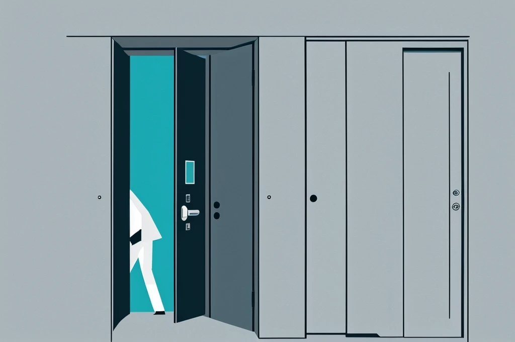 simple,minimalism,blankspace,popart,flat color design,I opened the door a little and caught a glimpse of a creepy otherworldly person.,