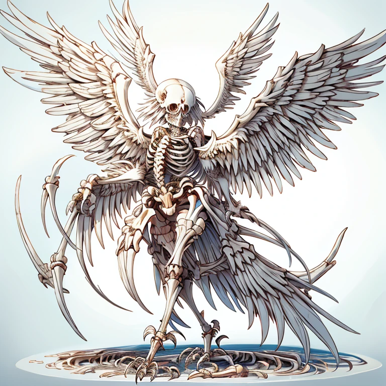 Skeleton Harpy　　Flying with wings made of bones　Two legs