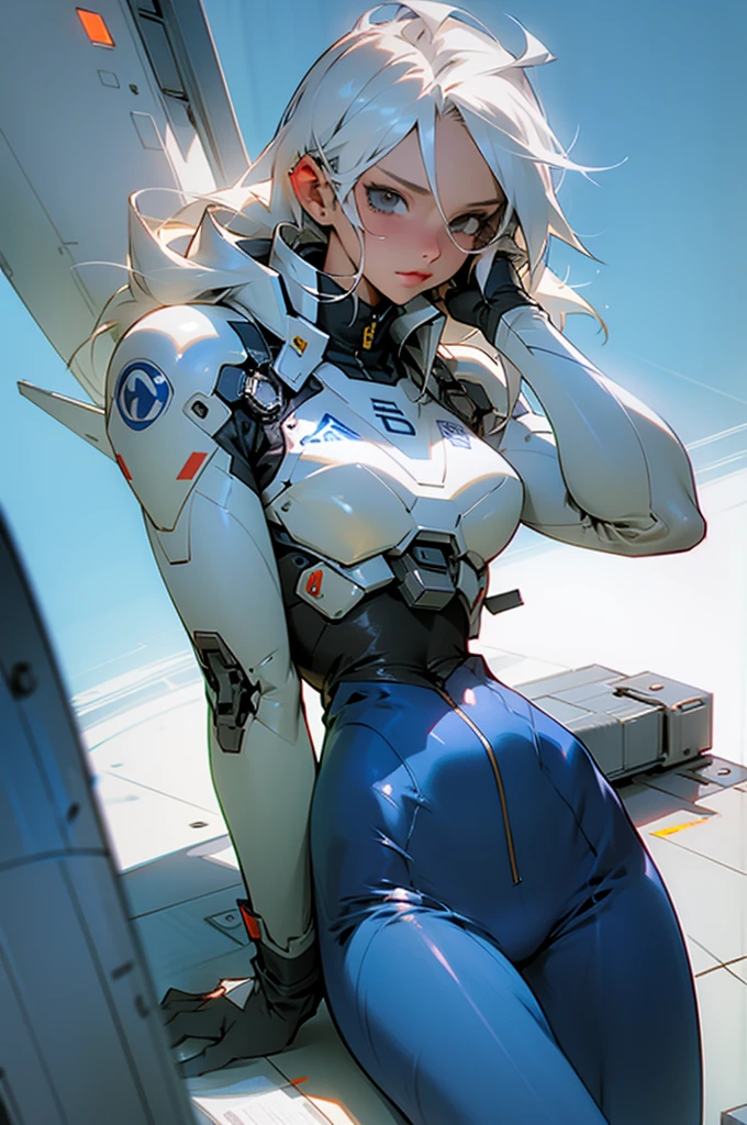 Busty deunan kanute in flight suit