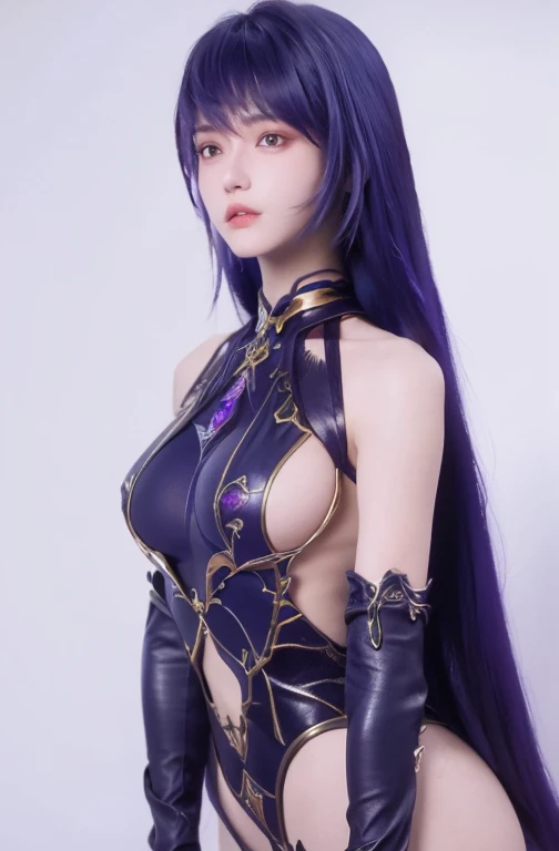 Masterpiece, absurdres, fine detail, HDR, highly detailed face and eyes, photorealistic, (8k, best quality, masterpiece:1.2), ultra-detailed, extremely detailed cg 8k wallpaper,bright lighting,fashion,
(crystalstexture skin:1.2), (extremely delicate and beautiful),
(masterpiece, best quality:1.2),1girl, solo, narrow waist, very long hair, (large breasts:1.5), purple hair,caier,(looking at viewer:1.2), edgOrgasm, thighhighs, outdoors, sexy pose, sideboob, thighs, standing,Cyber punk girl, fantasy world, dark background, overwatch, clean design, epic Instagram, artstation, splash of colorful paint, contour, hyperdetailed intricately detailed, unreal engine, fantastical, intricate detail, splash screen, complementary colors, fantasy concept art, 8k resolution, deviantart masterpiece, oil painting, heavy strokes, paint dripping,(isolated on white background:1.3), rainbow skin,