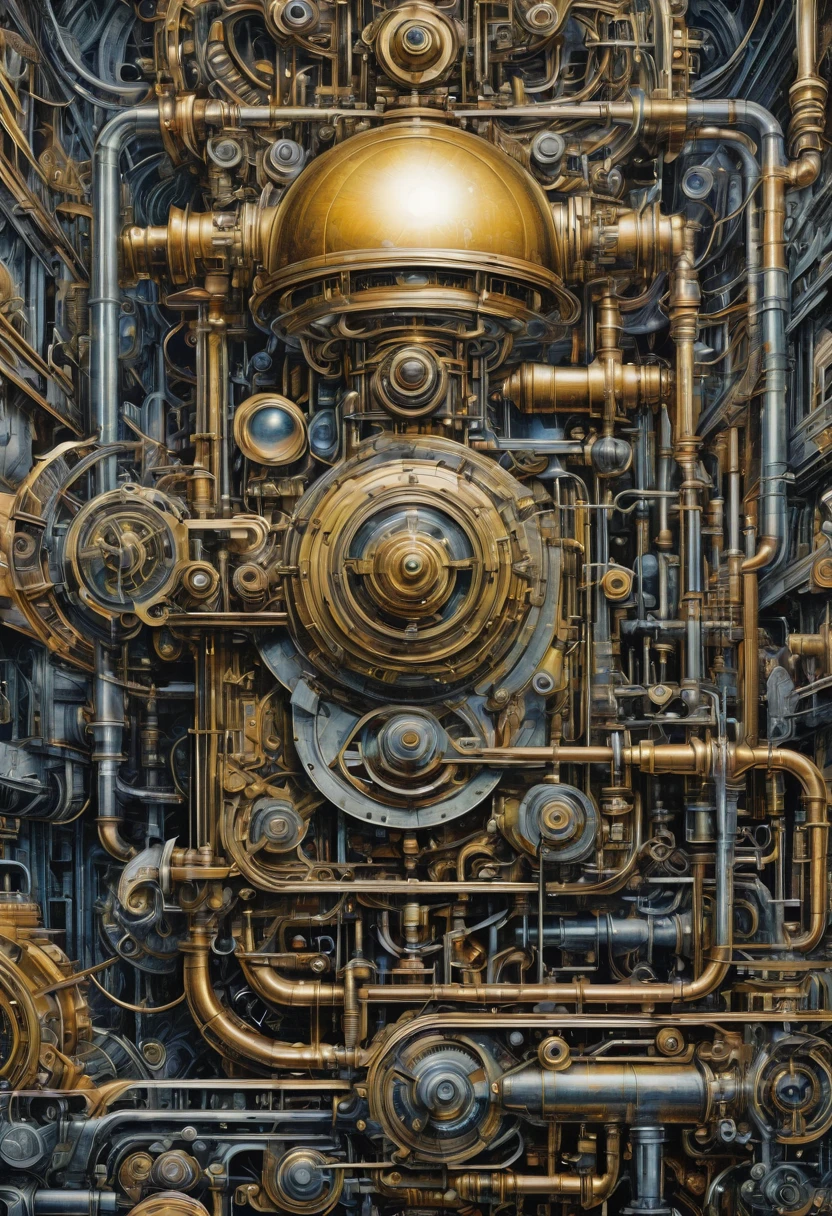 Mechanorganic, Monotype Artwork, best quality, masterpiece, very aesthetic, perfect composition, intricate details, ultra-detailed