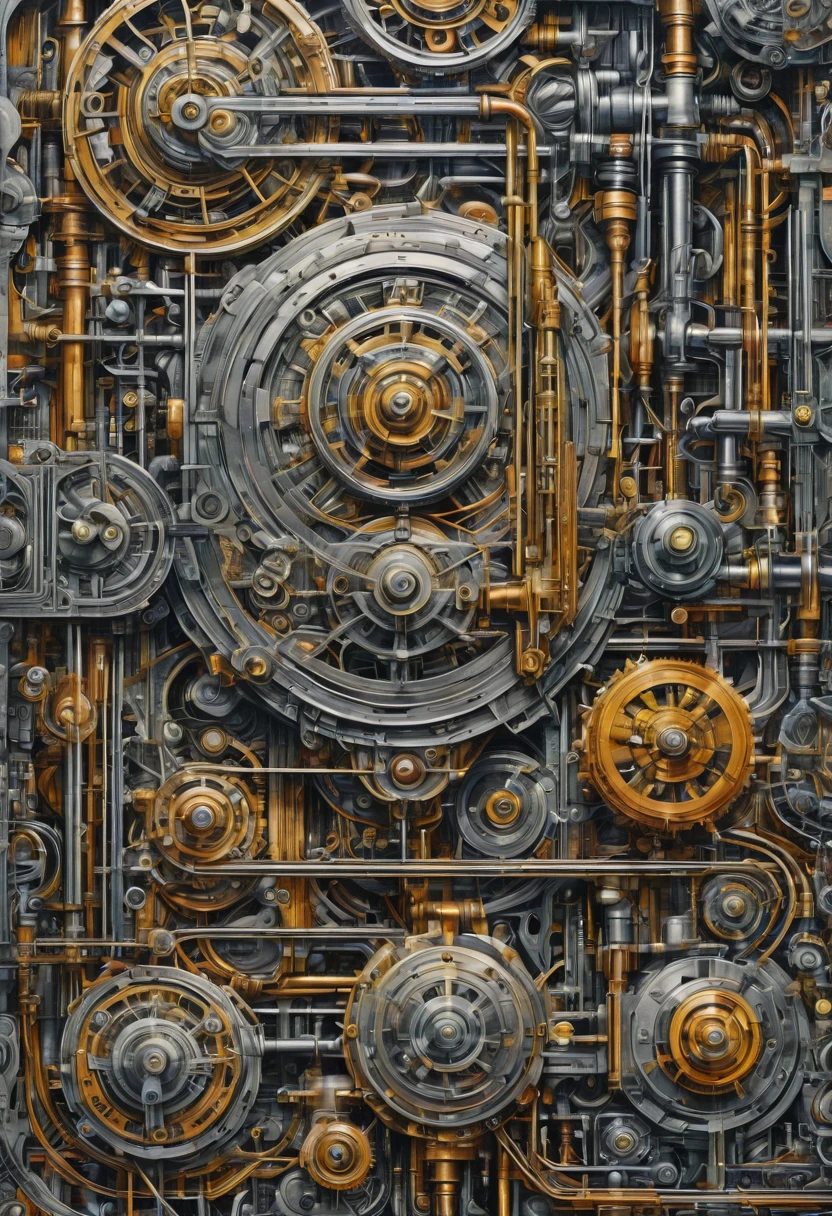 Mechanorganic, Monotype Artwork, best quality, masterpiece, very aesthetic, perfect composition, intricate details, ultra-detailed