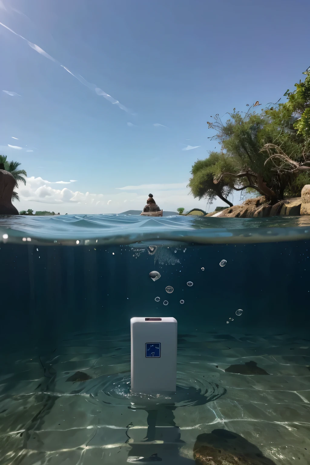 TABLET CONVIRTIENDO EL AGUA DE MAR EN AGUA POTABLE EN AFRICA