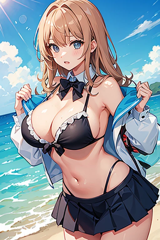 high school girl　Swimwear　Big Breasts