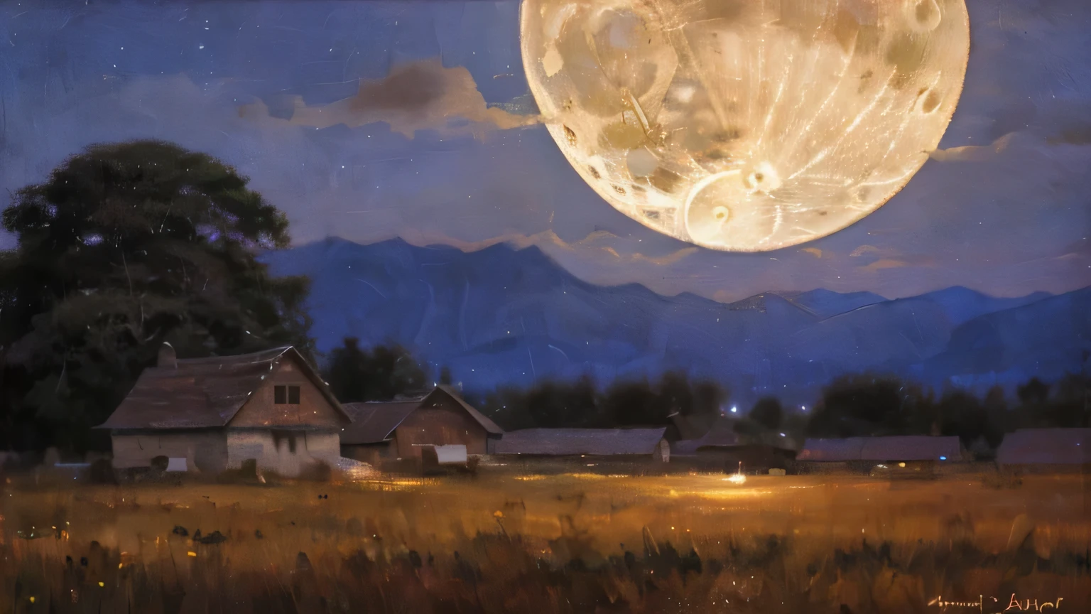 Under the soft glow of the moon、