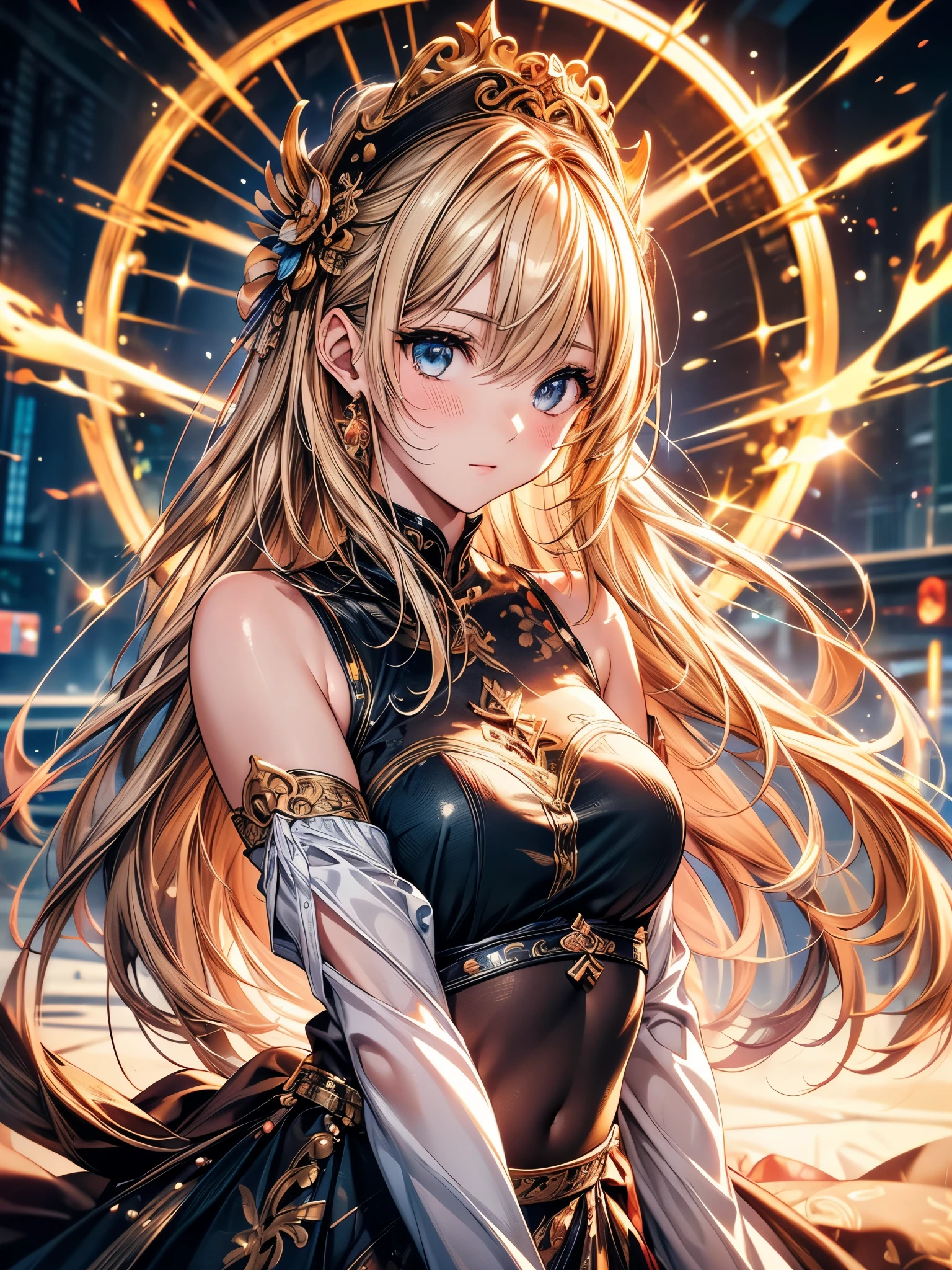 (original photo, best quality), (Practical, photo-Practical:1.3),best quality,Very detailed,masterpiece,Super detailed,illustration,1 Girl,superior_Body,Dynamic Angle,world masterpiece theater,messy_long_hair,best quality,Extremely detailed CG Unity 8K wallpaper,ink,Astonishing,Movie Lighting,lens_Flare, Dunhuang_style
