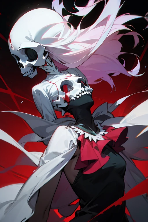 Skull  and blood dress magical girl