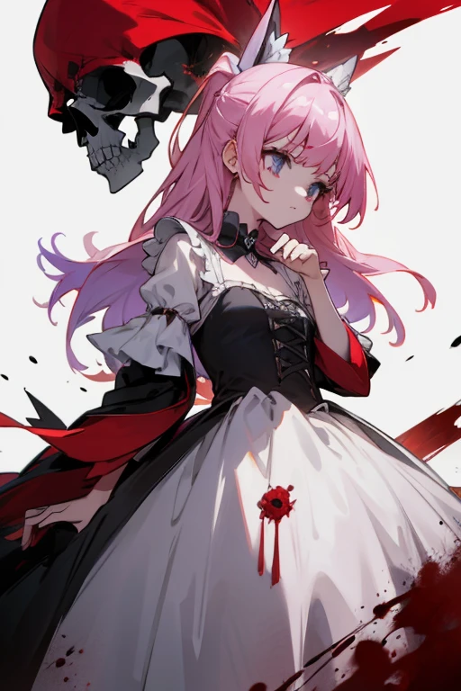 Skull  and blood dress magical girl