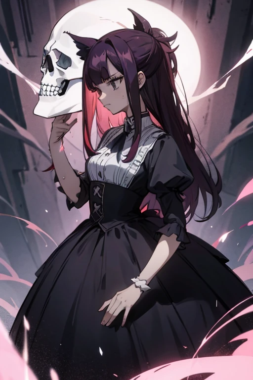 Skull  and blood dress magical girl