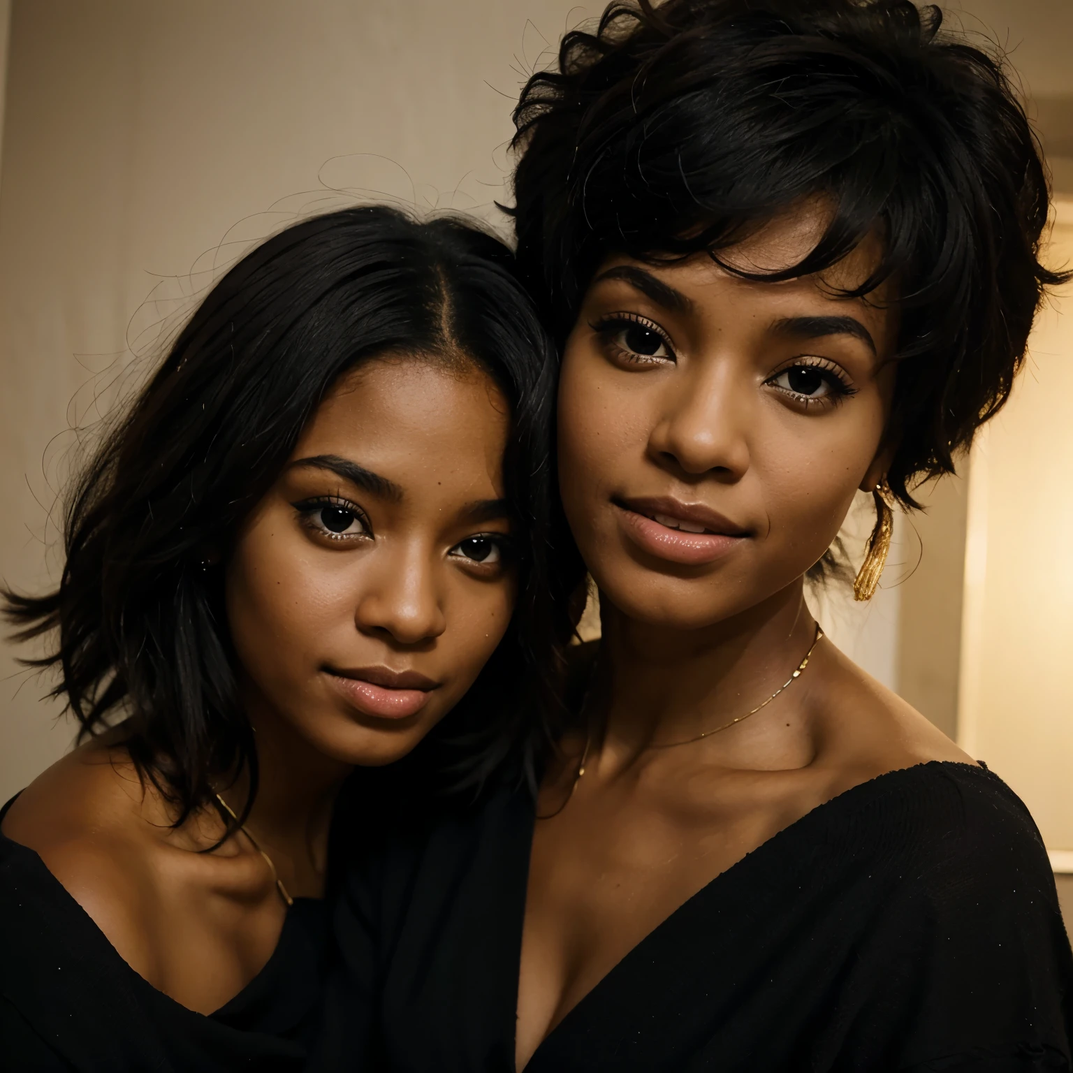 and a black woman