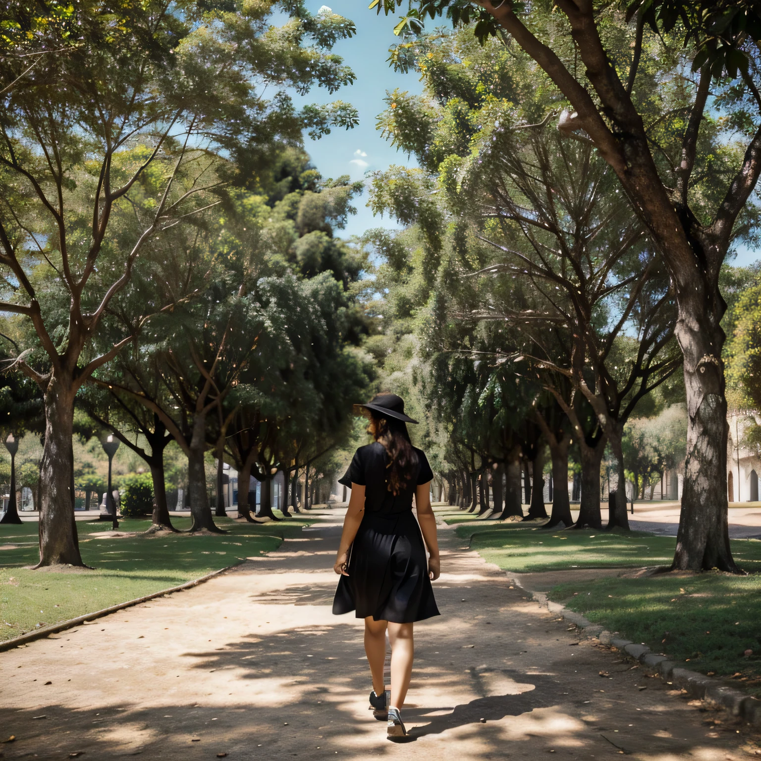 Pessoa,Respirando fundo,mulher,mundo limpo,realista,Scenery of a park