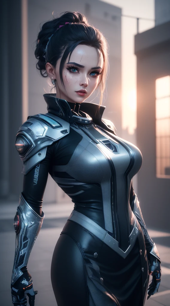 ((best quality)), ((masterpiece)), (detailed:1.4), 3D, Image of beautiful cyberpunk woman,High Dynamic Range (High Dynamic Range),Ray Tracing,NVIDIA RTX,Super Resolution,Unreal 5,Subsurface scattering,PBR Textures,Post-processing,Anisotropic filtering,Depth of Field,Maximum clarity and sharpness,Multi-layered textures,Albedo and Specular Maps,Surface Shading,Accurate simulation of the interaction between light and material,Perfect proportion,Octane Rendering,Two-color lighting,Large aperture,Low ISO,White Balance,Rule of Thirds,8K Native,