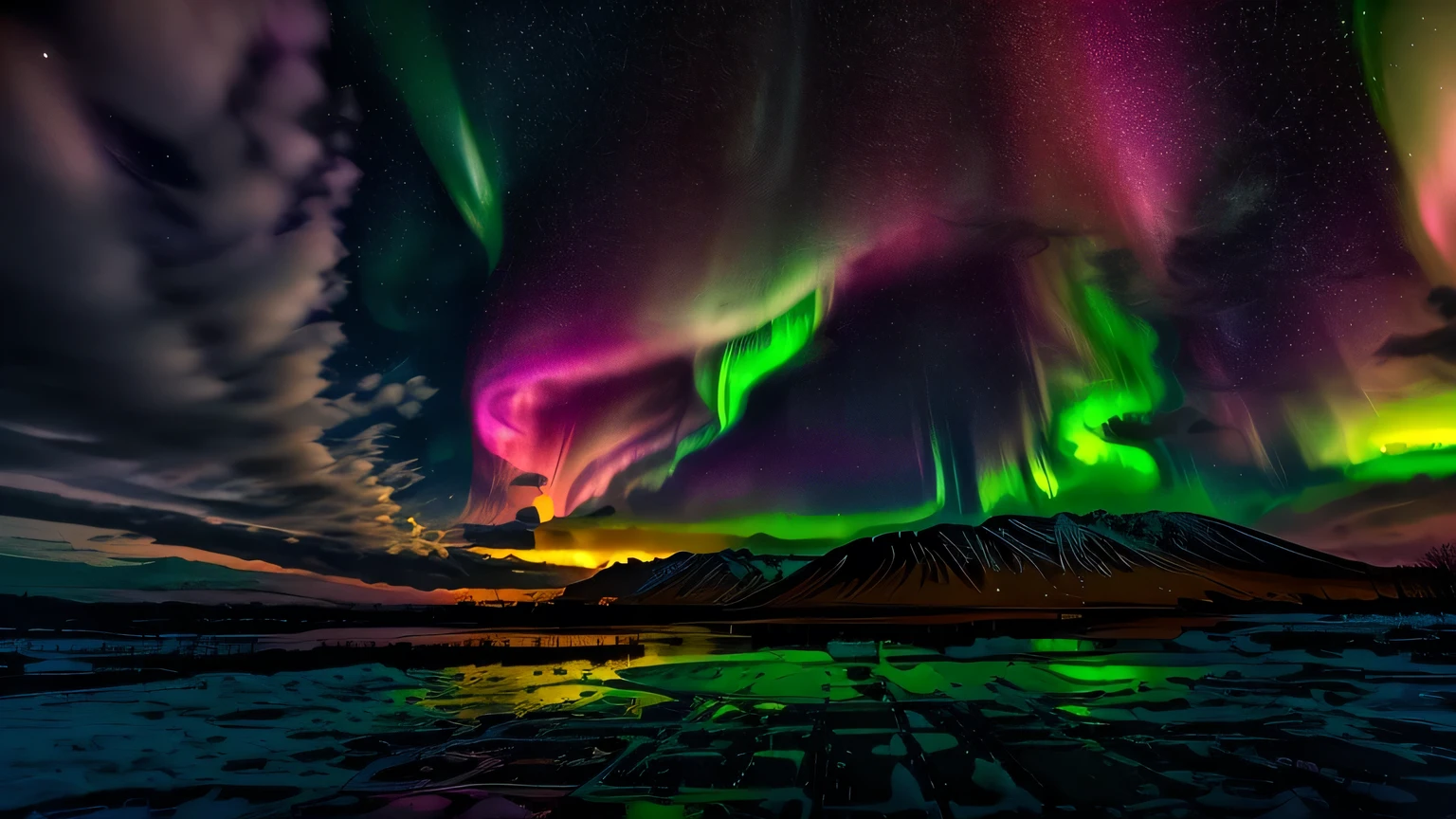 A solar storm of impressive proportions triggered a spectacle of northern lights and southern lights in several parts of the world