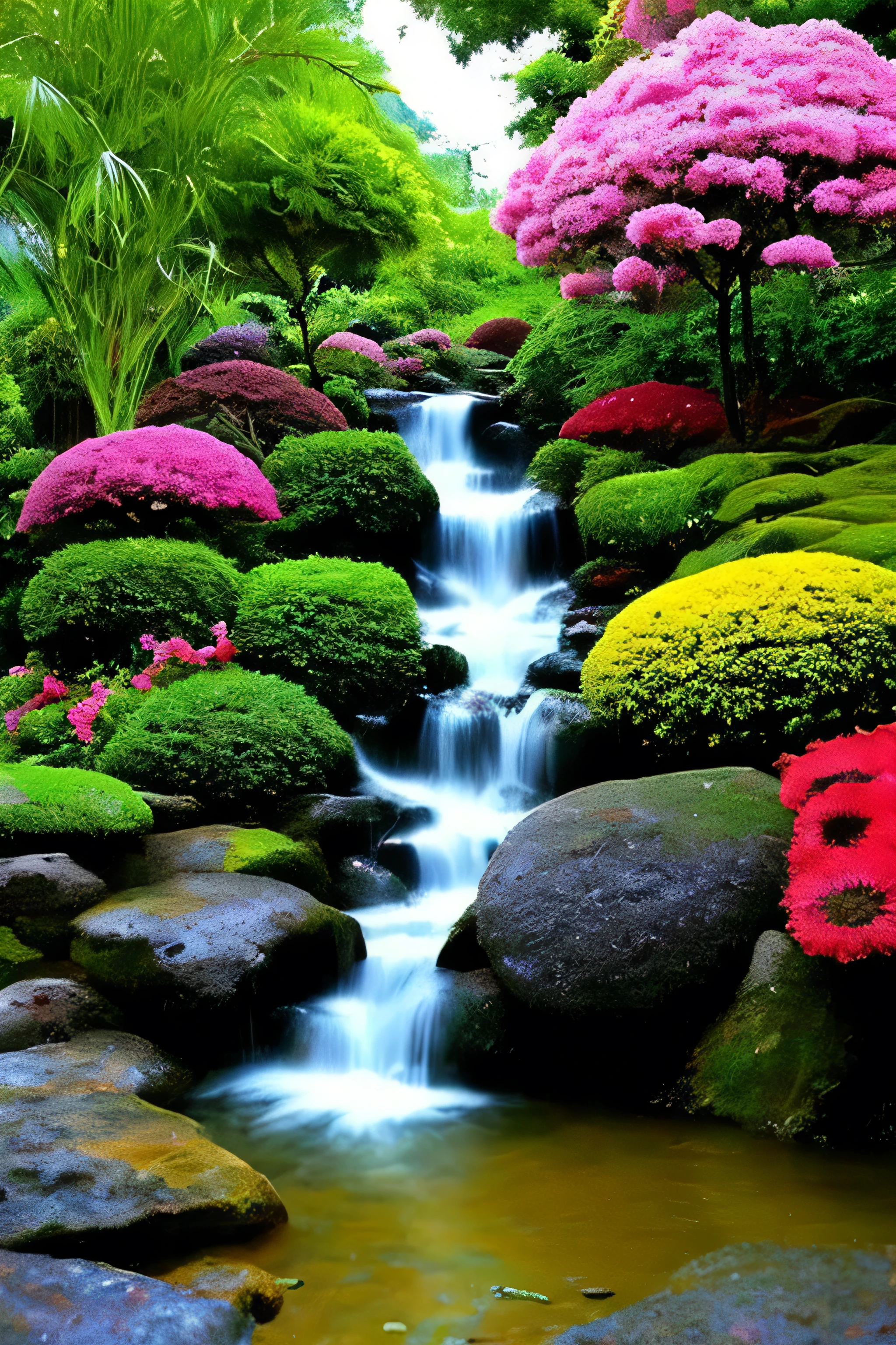 rain、rain、rain、Mystical world Zen garden Dazzling clouds Gently flowing water Colorful flowers Colorful butterflies Fresh air Symphony of nature Perfect harmony Magical beauty Enchanting melodies Heavenly harmony Calming colors Paradise Serenity of nirvana Mystical aura Dreamy environment Waterfall Angels Pure bliss Divine presence Magical aura Eternal symphony of peace and happiness ，