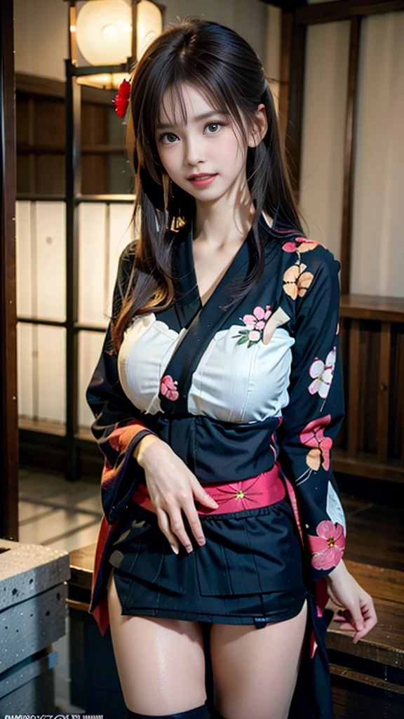 (masterpiece, highest quality:1.4), Beautiful Face, 8k, 85mm, Absurd, (Miniskirt floral yukata:1.4), Face close-up, violet, Gardenia, Delicate girl, alone, night, View your audience, Upper Body, Film Grain, chromatic aberration, Sharp focus, Face Light, Professional Lighting, Sophisticated, (smile:0.4), (Simple Background, Bokeh Background:1.2), detailed aspects,(((Show one breast:0.57))),((Very young and immature & Very large breasts:0.4),(Pink fashion glasses:0.6),(Showing anus from the front:0.2),(Yukata Lift),(Beautiful pussy line),(Miniskirt kimono),(Embarrassed and crying),(Embarrassed and peeing),(Cheeks turn red from embarrassment),