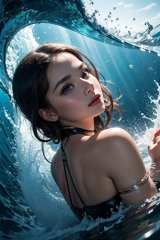 Dreams in the frame: her eyes are like bottomless oceans of fantasy, where each wave tells a story of fabulous adventures