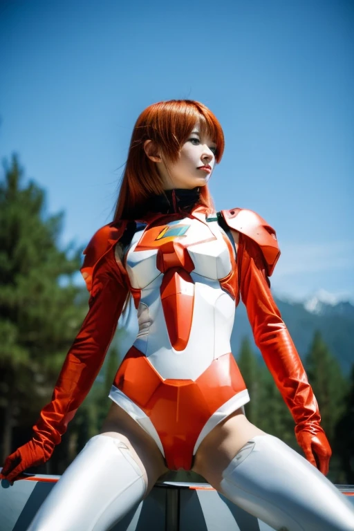 Asuka Langley in a plug suit