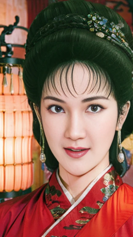 (best quality), (very aesthetic), (ultra-detailed), (best illustration),NSFW,a mature female,Perfect Face,Suikoden,Mrs. Lin,(full_body),big breast,red cheek,Sweating,skinny, chinese traditional clothes,chinese traditional style bed,