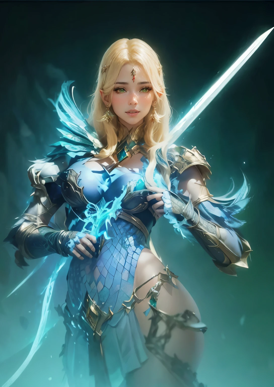 mulher musculosa, Asgard, Valkyrie,Senhora Cavaleiro,Anatomia correta,epic fantasy digital art,obra-prima,8k,Realistic colorful body with high definition resolution, Qulidade Superior,, Epic composition,