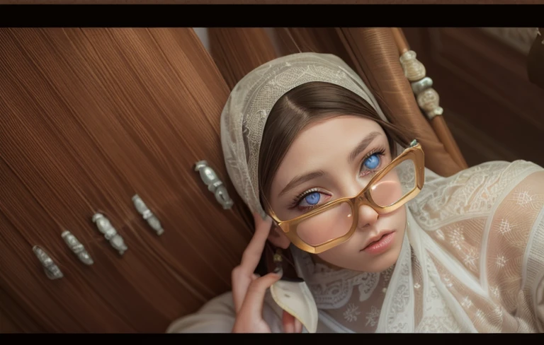 best quality, masterpiece, (realistic:1.4), 1 girl, brown hair, blue eyes, Front, detailed face, beautiful eyes