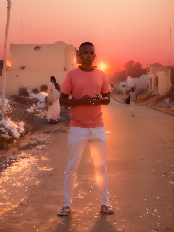 Me in beautiful place at sunset light ✨️ and looking
