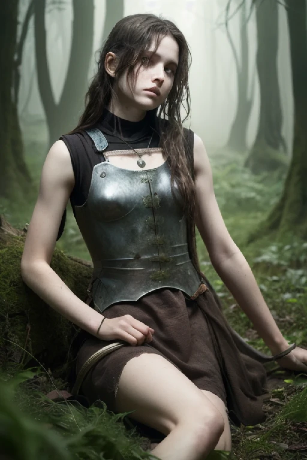 (SFW:1.5),(photo Realistic:1.4), (hyper Realistic:1.4), (Realistic:1.3), best quality,cum in pussy,Fantasy,Wounded,dead,corpse,killed,female knight,girl,middle ages,14 years old,slender,in the forest,Detailed skin texture,Sleeveless,feet,Dirty Skin,