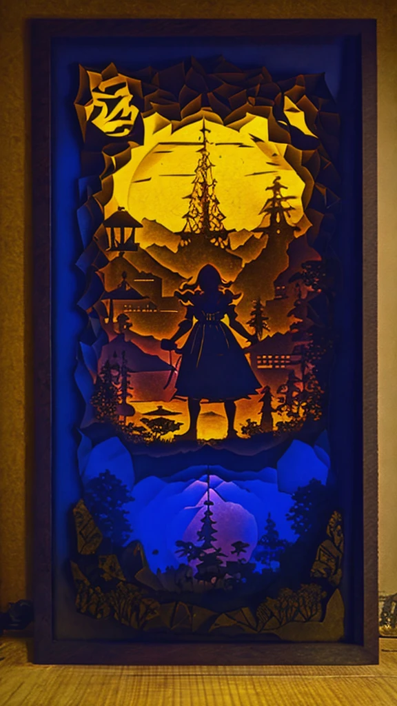 (Paper Cutting:1.3), night light, (style of William Zorach:1.3)
(masterpiece, best quality:1.5), 
Orgrimmar, Foggy conditions, \Hitagi Senjougahara(Monogatari)