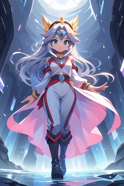Nome: Aria Poderes: Controle do vento Cor da pele: pale, com um tom cinza claro Cor dos olhos: Cinza opaco Cabelo: Curto e selvagem, na cor cinza prateado Vestimenta: A light gray jumpsuit, ajustado ao corpo, with details in light, flowing fabric that remind you of the wind. She wears knee high boots, na cor cinza escuro. accessories: Um colar com um pingente de pena cinza e pulseiras com pequenos sinos.
Aria is a mysterious woman with the power to control the wind. Your skin is pale, com um tom cinza claro, almost translucent, como se estivesse sempre em harmonia com o ar. Your eyes are a dull gray, expressando tranquilidade e sabedoria. Her short, wild hair is silver gray in color., parecendo uma brisa em constante movimento. She wears a light gray jumpsuit, ajustado ao corpo, que permite liberdade de movimento. The jumpsuit has details in light, flowing fabric, que remetem ao vento em constante movimento ao seu redor. Aria wears knee-high boots, na cor cinza escuro, that give a feeling of stability even in the midst of storms. Ela usa um colar com um pingente de pena cinza, symbolizing your connection with the wind and your freedom. Their bracelets are adorned with small bells, que produzem sons suaves quando ela se move, como o sussurro do vento. Aria is a calm and balanced figure, capaz de canalizar e moldar o vento de acordo com sua vontade. She uses her powers to protect and guide those who are lost., bringing favorable winds and refreshing breezes. Seu plano de fundo retrata uma paisagem ampla e aberta, com campos e montanhas, onde o vento sopra livremente, reflecting its constant connection with the element it controls.