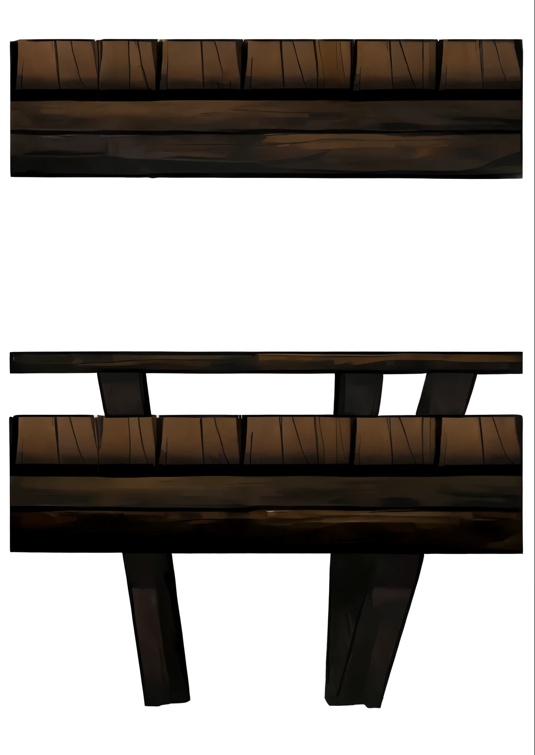 um close de um banco de madeira com fundo branco, detailed Mesa de madeira, fundo da taverna, ativo do jogo, mesa de madeira, Ponte de madeira, hand painted textures, textura do jogo, suportes de madeira, fantasy fundo da taverna, on a rough wooden dungeon table, Mesa de madeira, plataformas de madeira, game overlay, fundo de jogo para celular, seperated ativo do jogo, sem textura, barra de fundo