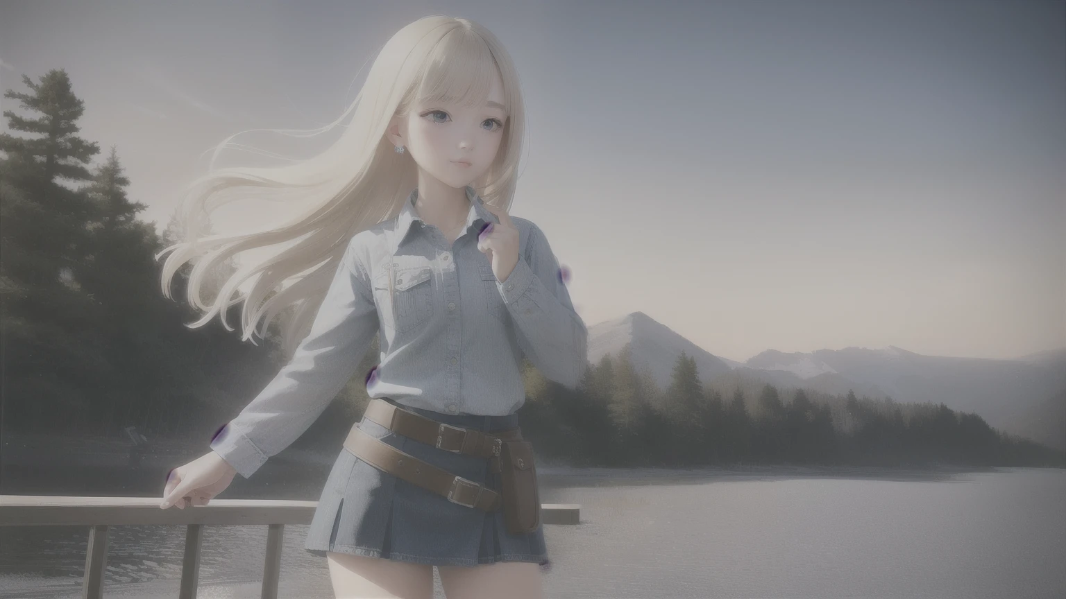 (best quality, masterpiece:1.1), (Practical:1.4), 1 Girl, Cowboy shooting,