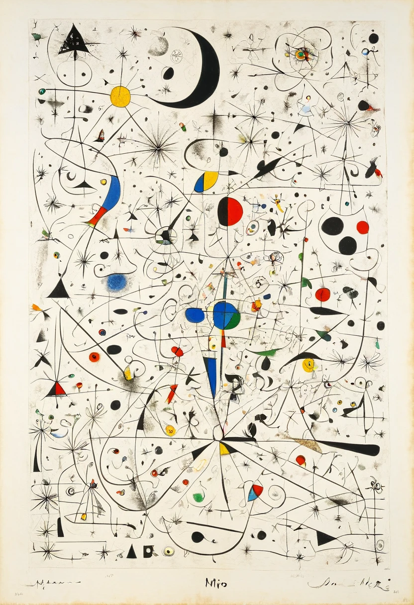 (masterpiece, best quality, Professional, perfect composition, very aesthetic, absurdres, ultra-detailed, intricate details:1.3), by Joan Miró