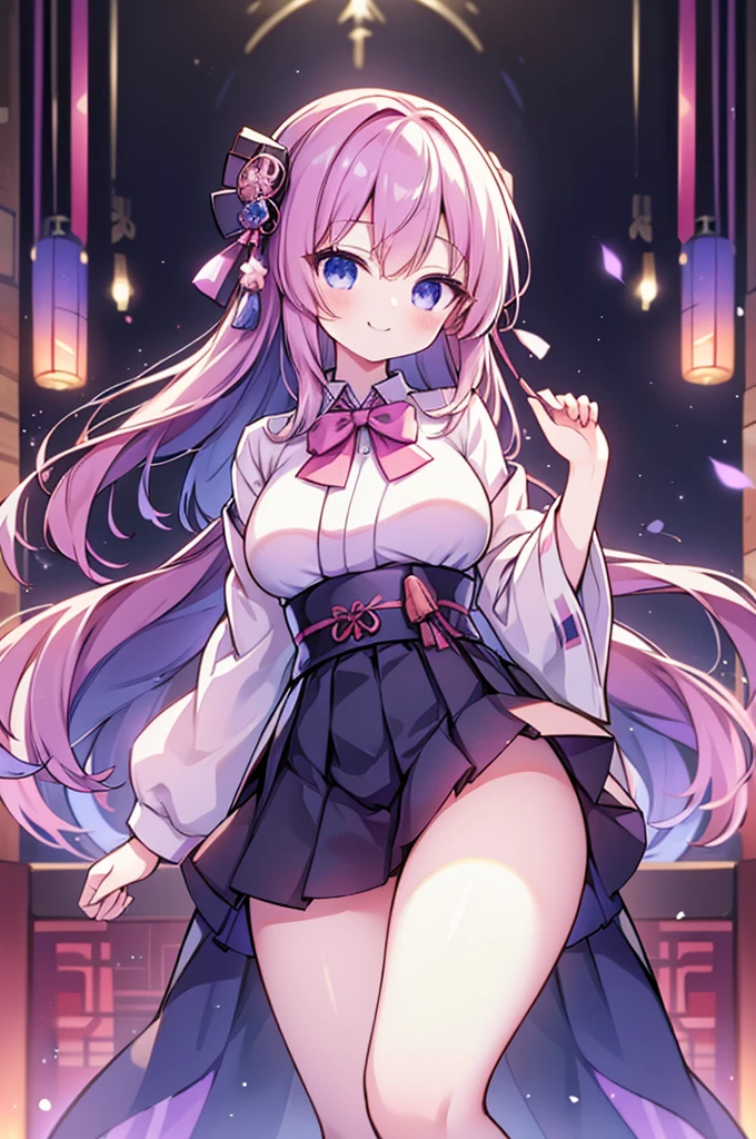 cute face Angle from directly below Colossal tits Seduction poses、a smile Pink Mist Charm Magic all pink room Front Angle gargantilha qipao dress Succubus Princess Room a bed Predator during night futon bedding