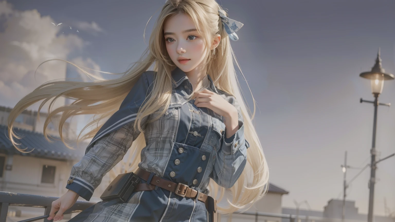 (best quality, masterpiece:1.1), (Practical:1.4), 1 Girl, Cowboy shooting,