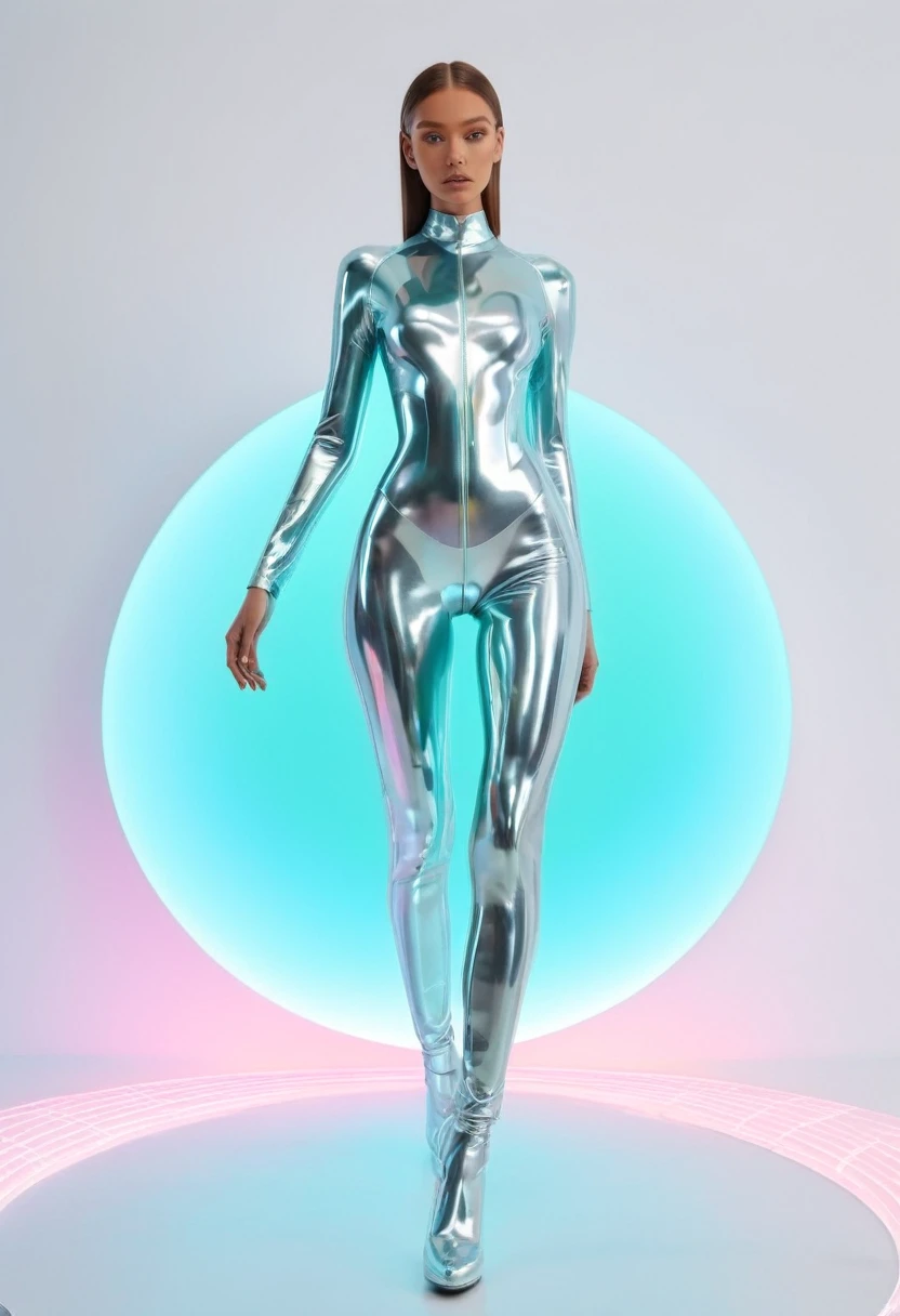 Holographic Minimalism, minimalist compositions with holographic aesthetics, clean lines and simple forms enhanced by holographic colors, futuristic simplicity, (masterpiece, best quality, Professional, perfect composition, very aesthetic, absurdres, ultra-detailed, intricate details:1.3)