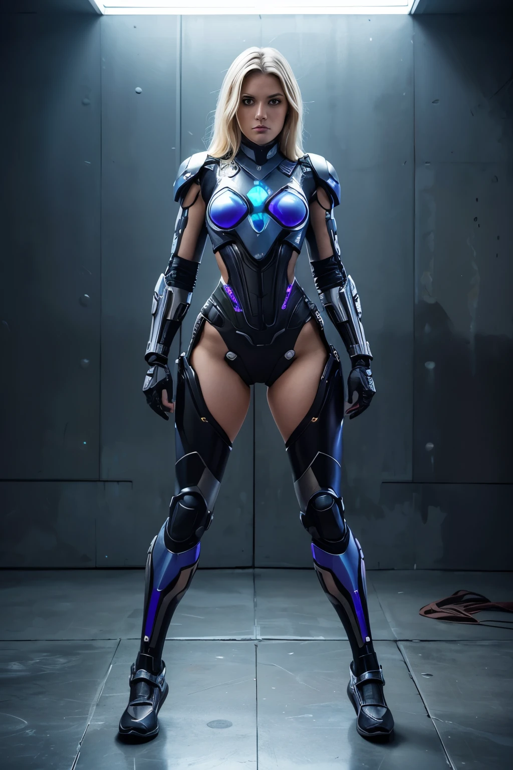 RAW, Best quality, high resolution, masterpiece: 1.3), Hipcentric and Glutecentric girl fusion - Woman Robocop and Metroid, No nudes,

Masterpiece: 1.3, Beautiful girl in a Robocop-Metroid fusion exoskeleton dress, Hip-centric and Glutecentric body representation,
 Big-widehipscore,

Girl in robo dress, arms behind back, intricately designed chest plate, defined waistline, curve-enhancing exoskeleton,
 Hourglass figure, empowering armor, realistic detailing, 
 cybernetic enhancements,

Metallic reflection on the