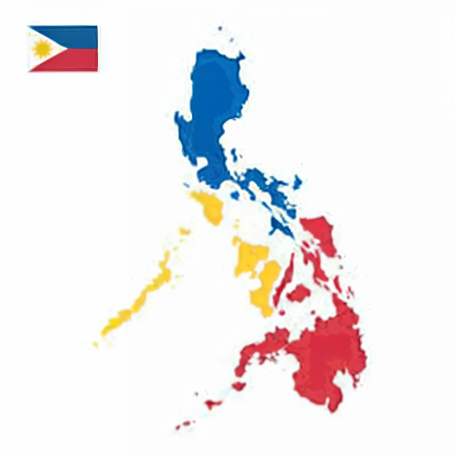 put a image each of the three luzon visayas mindanao with a popular food in it