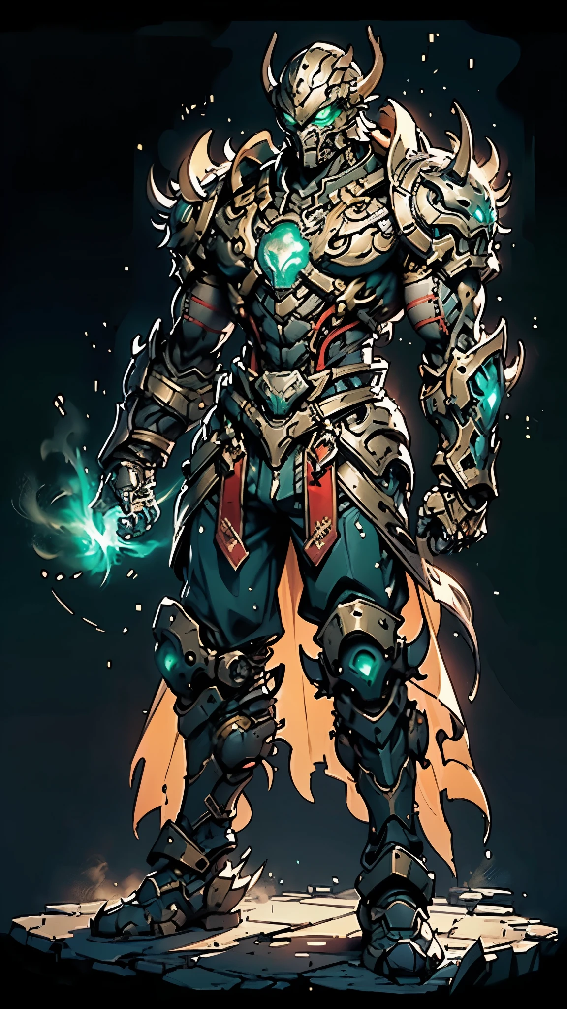 A man wearing a full-face helmet, a fantasy-style biomecha armored combat suit, green eyes, a composite layered chest armor, fully enclosed shoulder guards, matching arm and leg guards, the belt is adorned with dragon claw grasping orbs, (primarily black with red accents), the design balances heavy with agility, a high-tech biological armor, (Wolf concept Armor, stand on the top of a skyscraper in a futuristic sci-fi city), this character embodies a finely crafted fantasy-surreal style armored hero in anime style, exquisite and mature manga art style, (element, plasma, energy, the armor glows), ((male:1.5)), metallic, real texture material, dramatic, high definition, best quality, highres, ultra-detailed, ultra-fine painting, extremely delicate, professional, perfect body proportions, golden ratio, anatomically correct, symmetrical face, extremely detailed eyes and face, high quality eyes, creativity, RAW photo, UHD, 32k, Natural light, cinematic lighting, masterpiece-anatomy-perfect, masterpiece:1.5