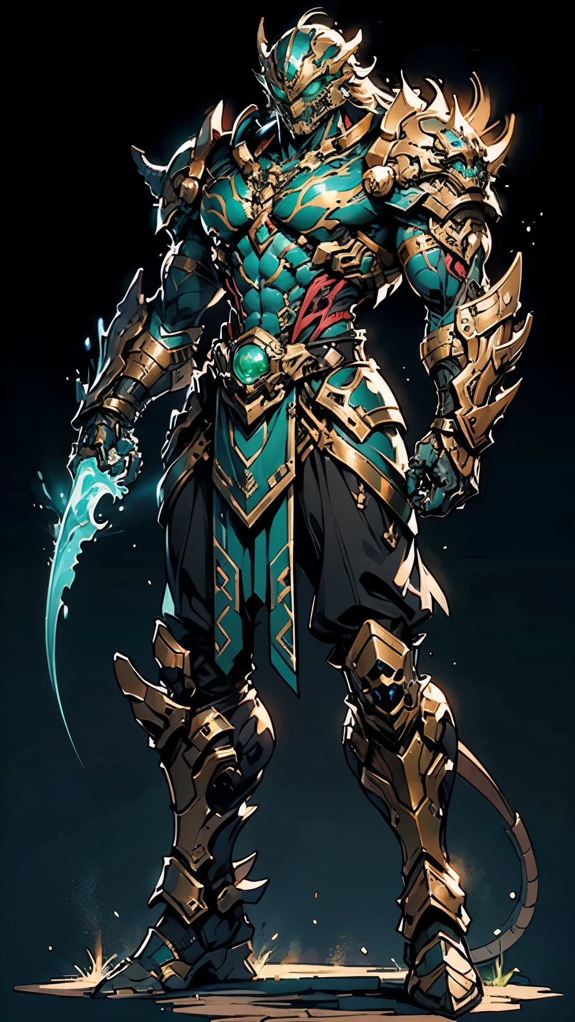 A man wearing a full-face helmet, a fantasy-style biomecha armored combat suit, green eyes, a composite layered chest armor, fully enclosed shoulder guards, matching arm and leg guards, the belt is adorned with dragon claw grasping orbs, (primarily black with red accents), the design balances heavy with agility, a high-tech biological armor, (Wolf concept Armor, stand on the top of a skyscraper in a futuristic sci-fi city), this character embodies a finely crafted fantasy-surreal style armored hero in anime style, exquisite and mature manga art style, (element, plasma, energy, the armor glows), ((male:1.5)), metallic, real texture material, dramatic, high definition, best quality, highres, ultra-detailed, ultra-fine painting, extremely delicate, professional, perfect body proportions, golden ratio, anatomically correct, symmetrical face, extremely detailed eyes and face, high quality eyes, creativity, RAW photo, UHD, 32k, Natural light, cinematic lighting, masterpiece-anatomy-perfect, masterpiece:1.5