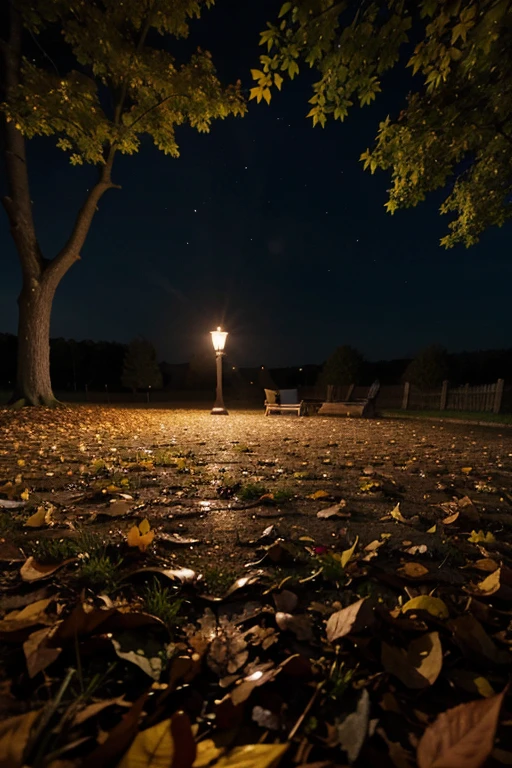 Magical autumn night, magic is everywhere