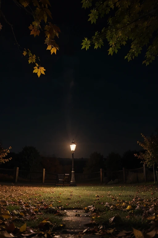 Magical autumn night, magic is everywhere