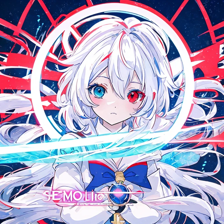 anime girl with long white hair holding a ice sword, ice magic circle, best anime 4k konachan wallpaper, white haired deity, zerochan art, anime art wallpaper 8 k, anime style 4 k, ufotable art style, detailed key anime art, anime art wallpaper 4 k, anime art wallpaper 4k, ryuko matoi, white haired, anime wallaper, (((heterochromia, blue and red eyes)))