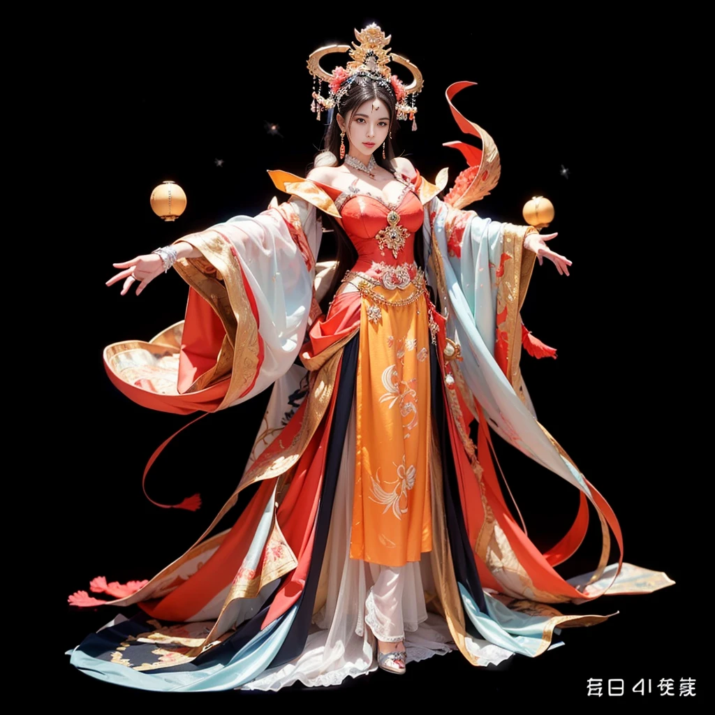 Wu Zetian，Full body portrait，((8k+Ultra-high resolution+Ultra HD+masterpiece+Very detailed+The award-winning+Award-winning works)),(Perfect face+Supermodel+Delicate skin+Huge breasts()+Perfect hands+Beautiful hands+Perfect hands指+Beautiful hands指+Perfect legs+Perfect feet),[[[muscle]]],(((Anatomically correct))) ,