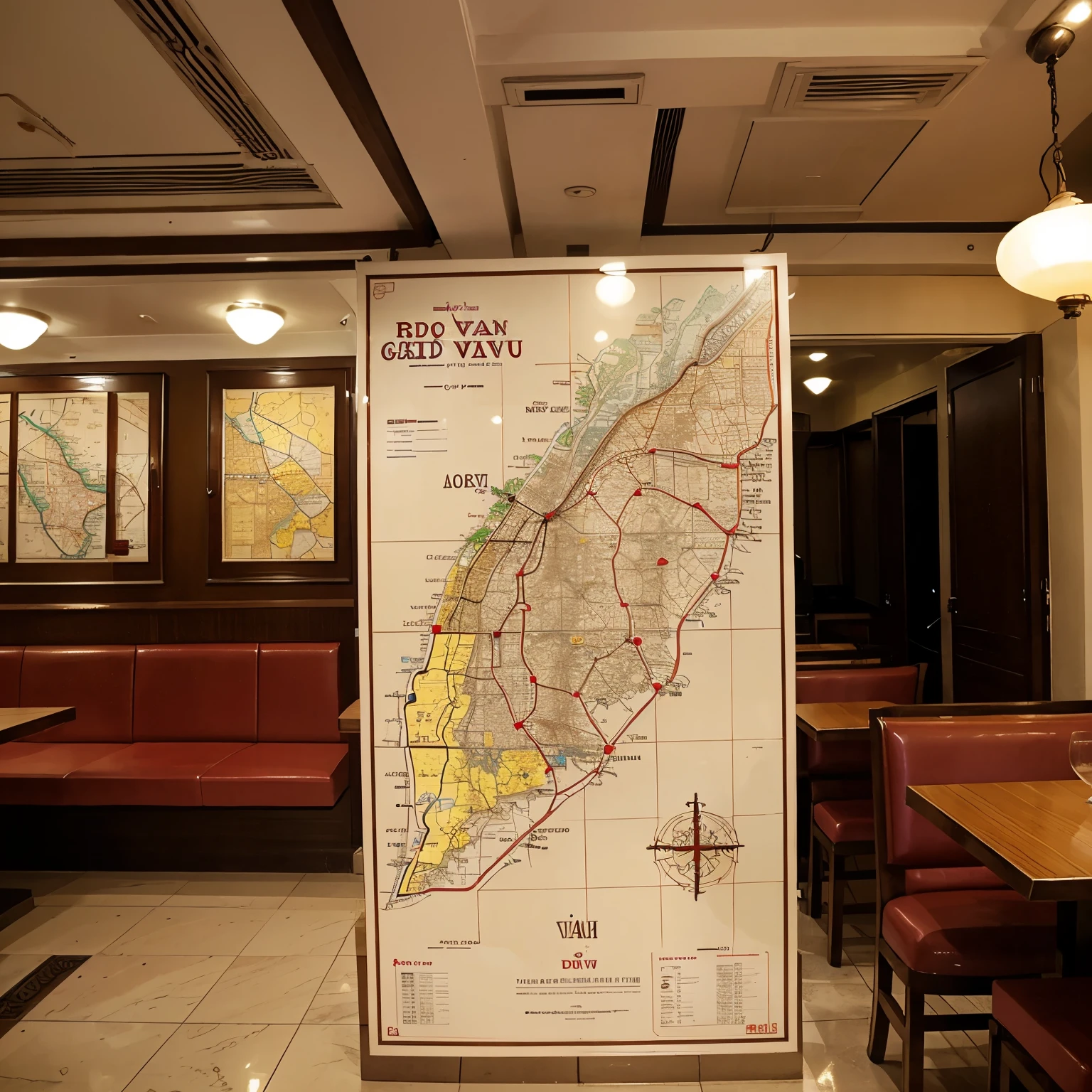 Draw a map to show the way to the restaurant Adora grand view in ho chi minh city viet nam