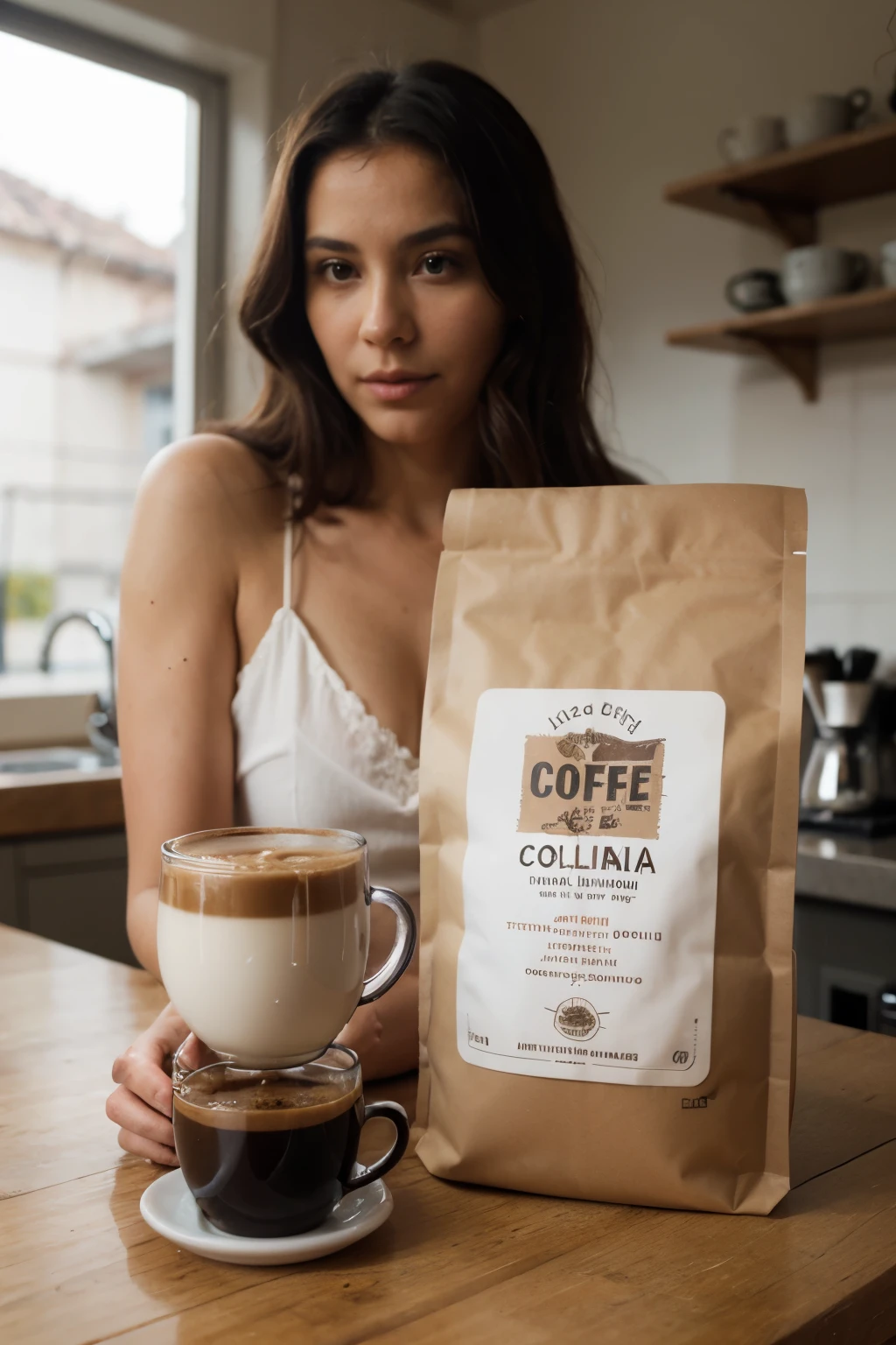 coffee bag with name café paisa (It is sustainable Colombian coffee)