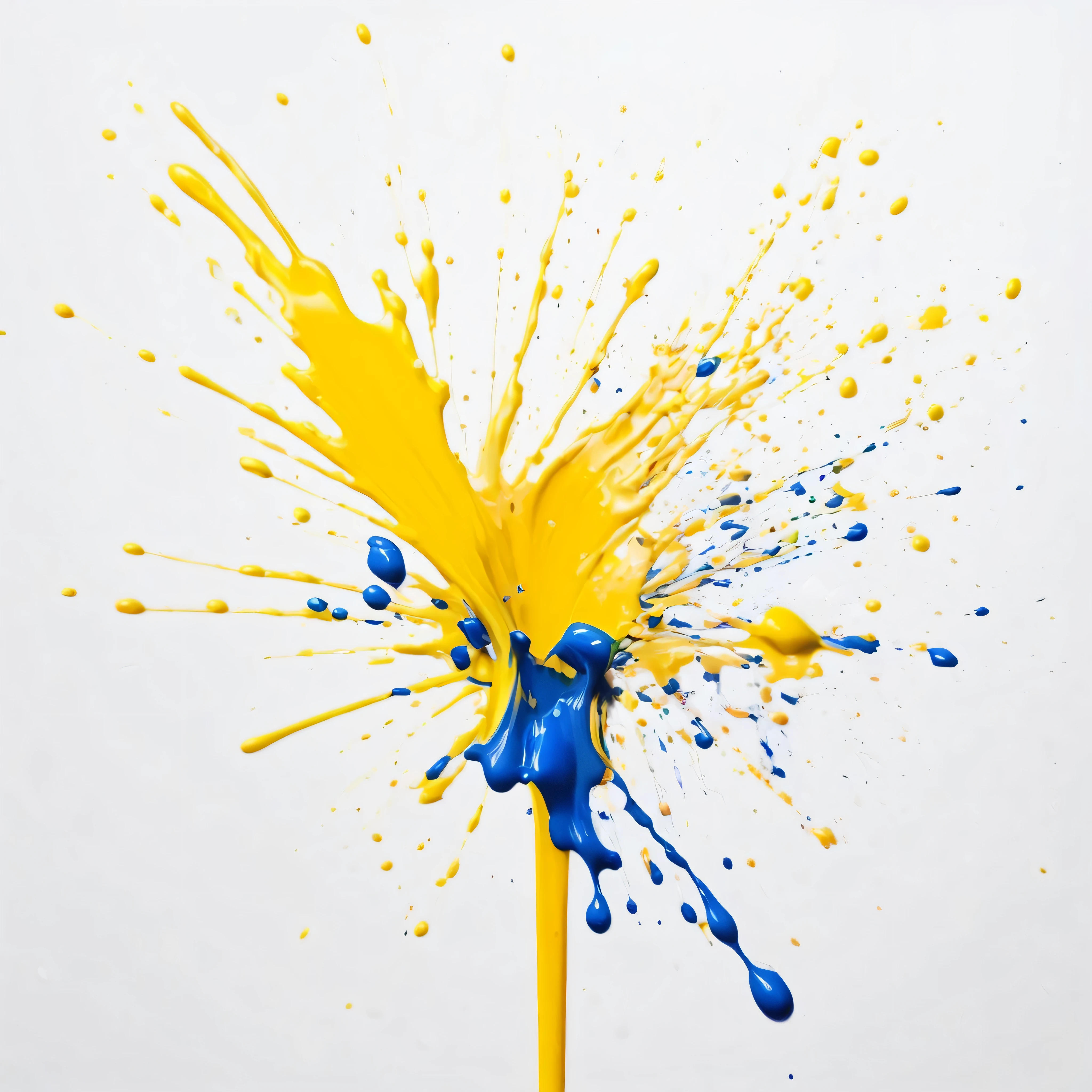 one color paint, wet oil paint pou, visible paint stains, messy paint splatter, , perfect composition, White Background, (Paint Splash, Color Splash, Ink Stain, Color Splash, No People), Paint is sprayed in the air