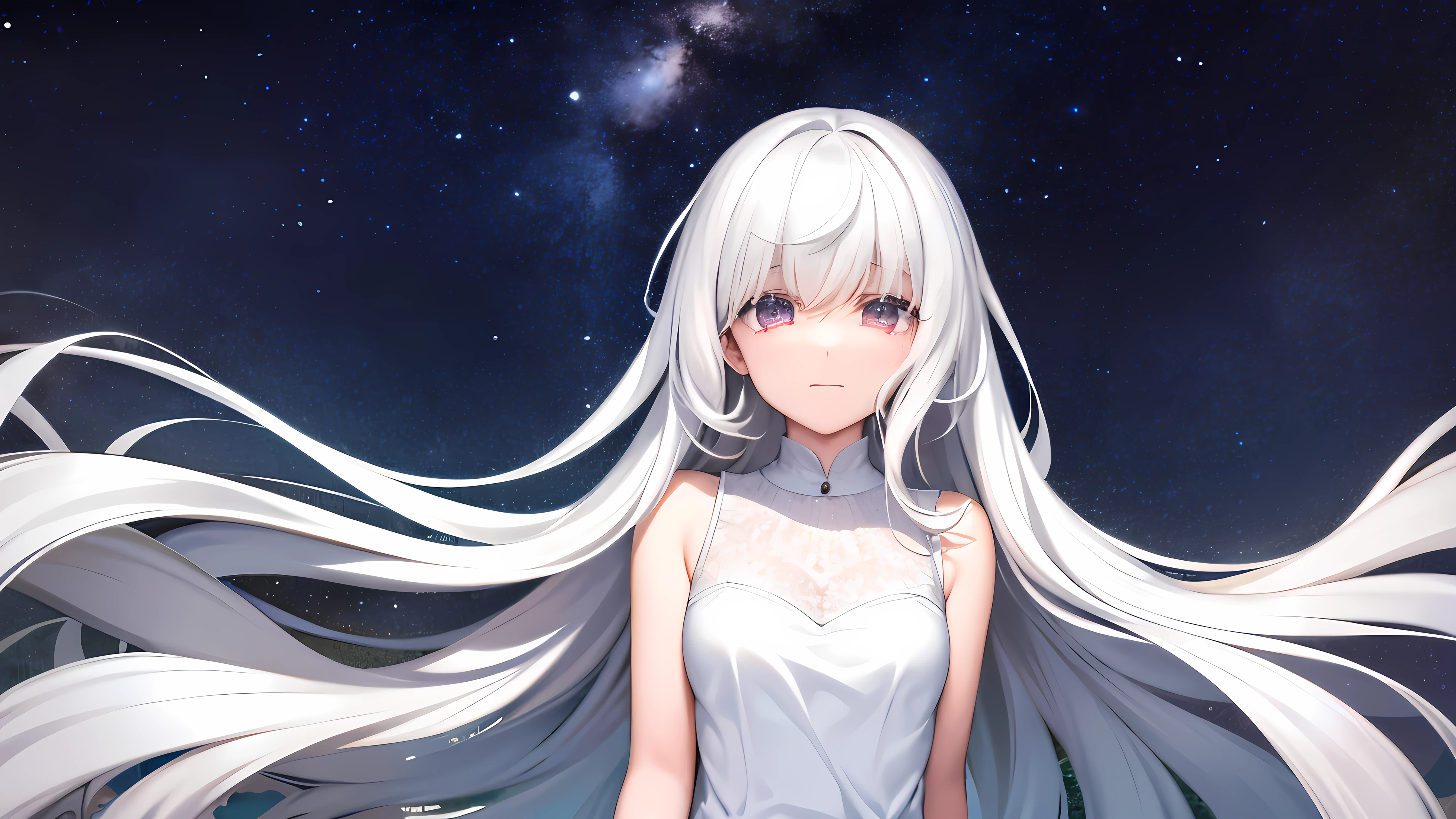 My heart weeps sorrowfully, as my eyes flood with tears, mirroring the pale, wistful hue of the stars above. The heavens weep in sympathy, their rain pouring down relentlessly like the painful chapters of an unfortunate tale.